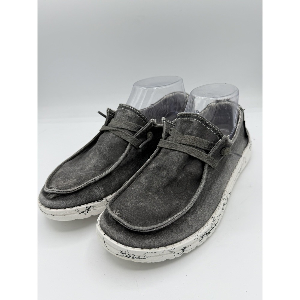 Hey Dude Women's Wendy Moonwash Casual Shoes Gray Size 7
